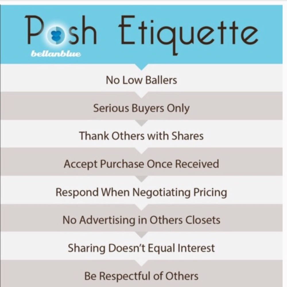 ❤️❤️POSH ETIQUETTE❤️❤️